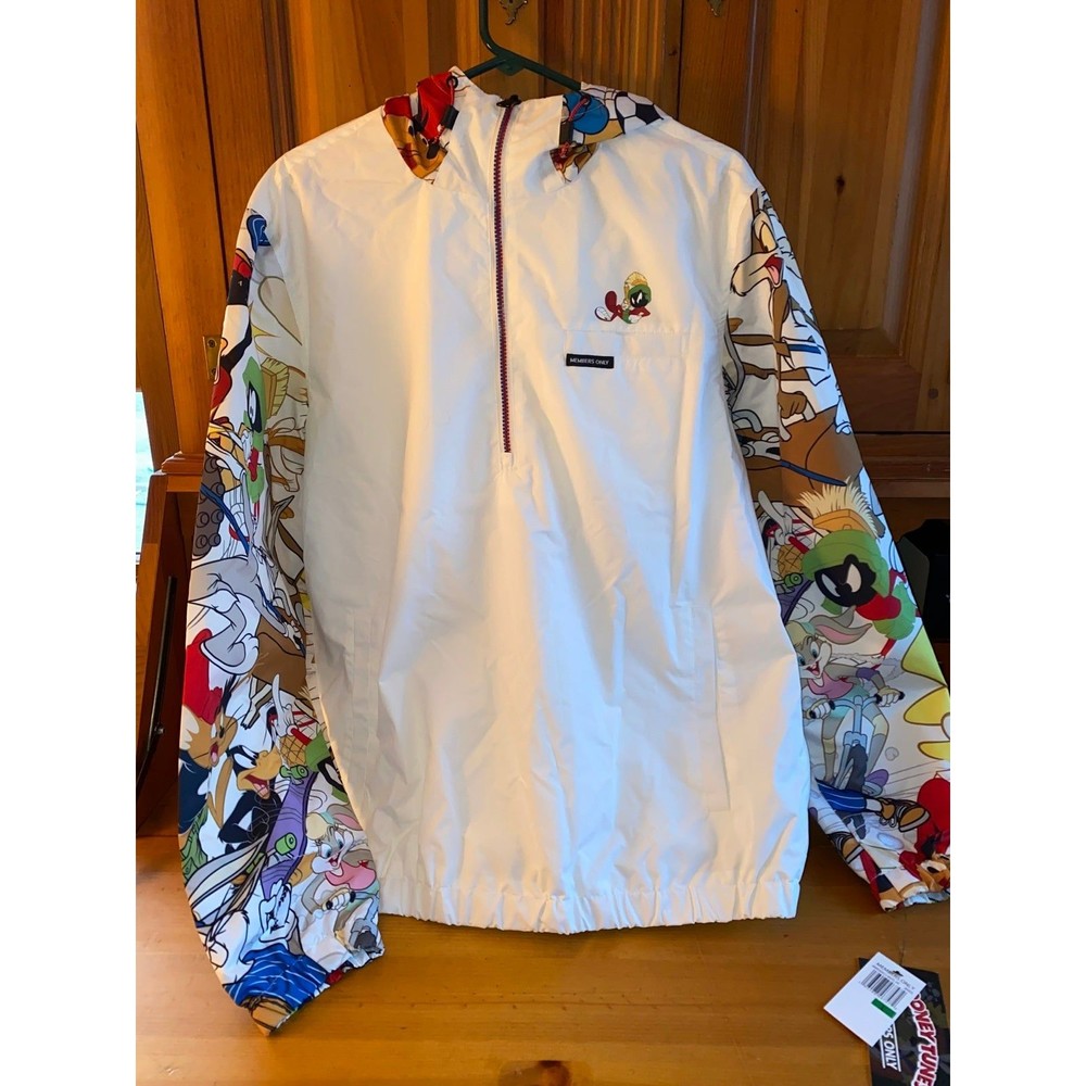 Looney Tunes Members Only Jacket Print Popover men's large